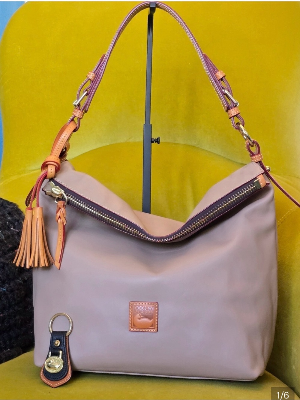 Dooney & Bourke McKenzie Hobo Bag  in Taupe - NWOT